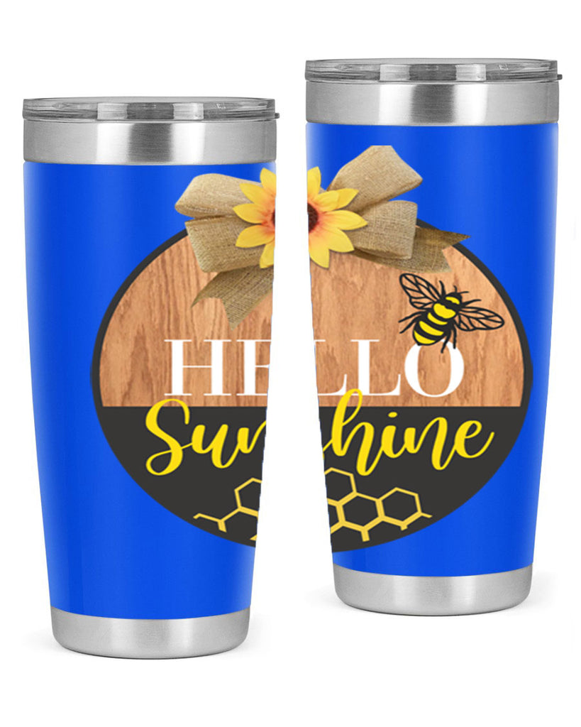 Hello Sunshine and bee Mockup215#- spring- Tumbler