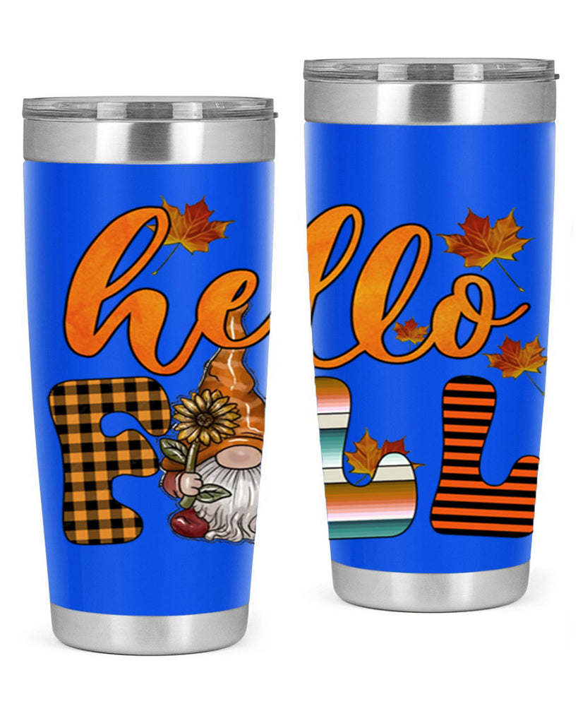 HelloFallVintageGnome 299#- fall- Tumbler