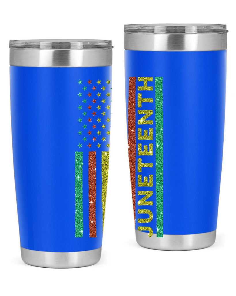 Juneteenth Freedom Day Afro Usa Flag Png 23#- Juneteenth- tumbler