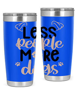 Less People More Dogs Style 18#- dog- Tumbler