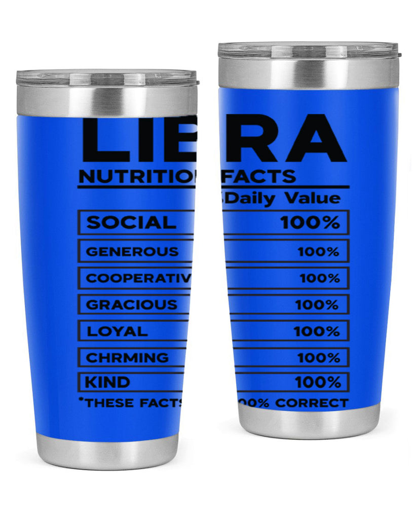 Libra Nutrition Facts 318#- zodiac- Tumbler