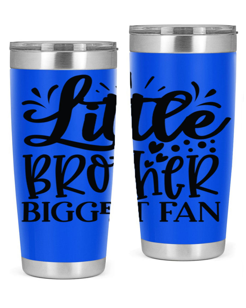 Little Brother Biggest Fan 2056#- baseball- Tumbler