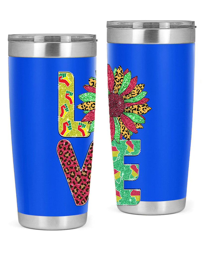Love Juneteenth Day Fist Sunflower Png 7#- Juneteenth- tumbler
