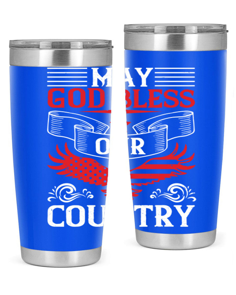 May God bless our country Style 133#- Fourt Of July- Tumbler