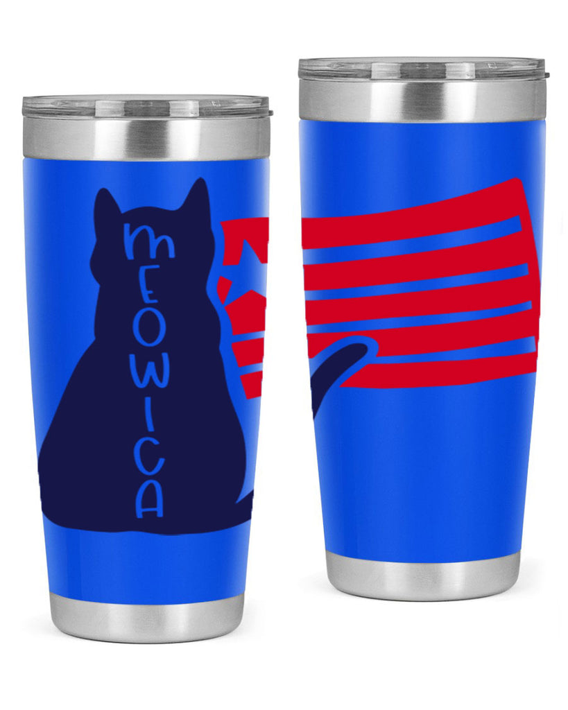 Meowica Style 166#- Fourt Of July- Tumbler