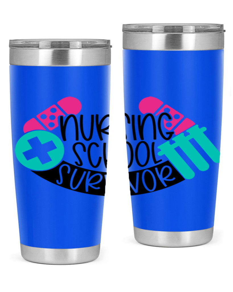 Nursing School Survivor Style Style 64#- nurse- tumbler