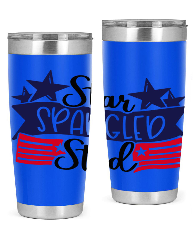 Star Spangled Stud Style 173#- Fourt Of July- Tumbler
