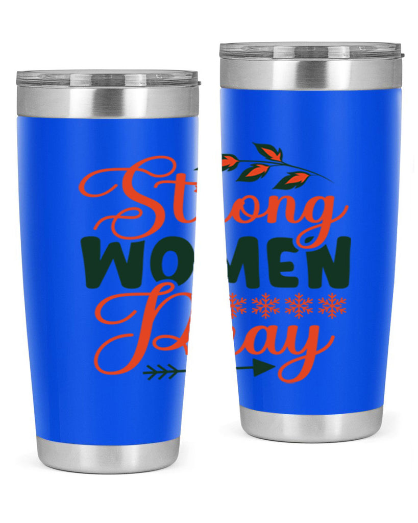 Strong Women Pray 395#- winter- Tumbler