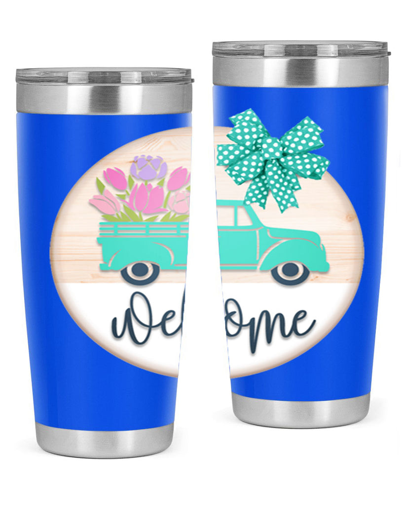 Welcome spring truck Mockup578#- spring- Tumbler