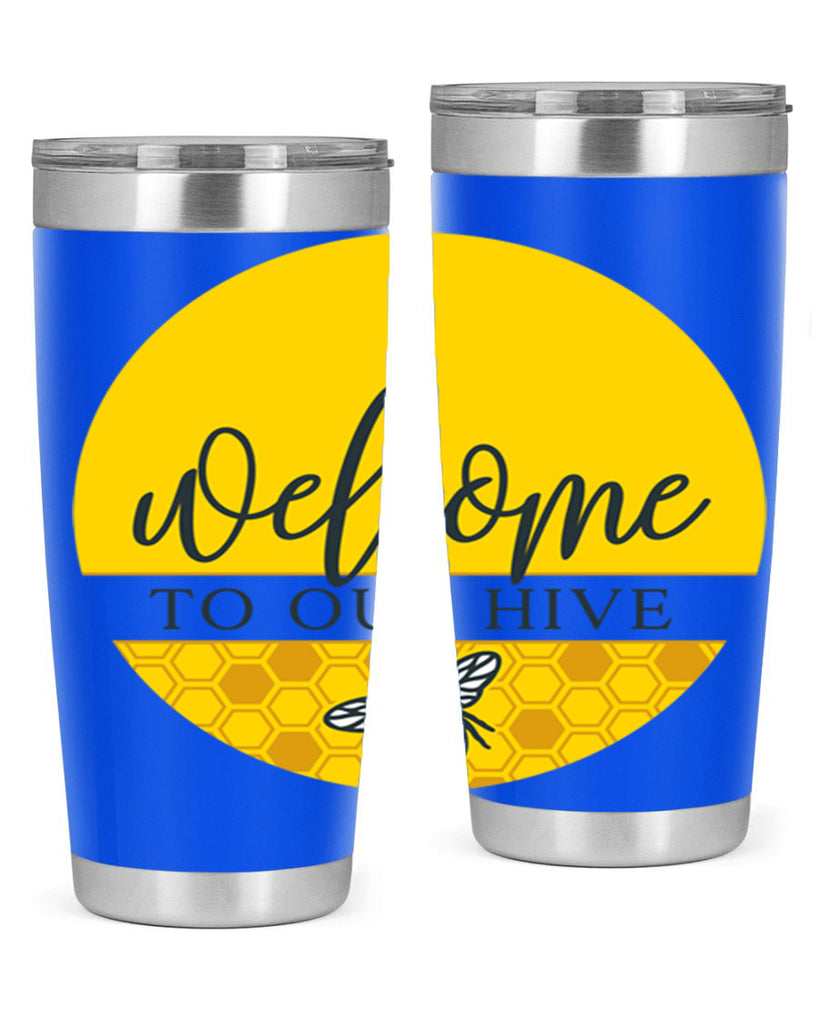 Welcome to our Hive complete yellow590#- spring- Tumbler