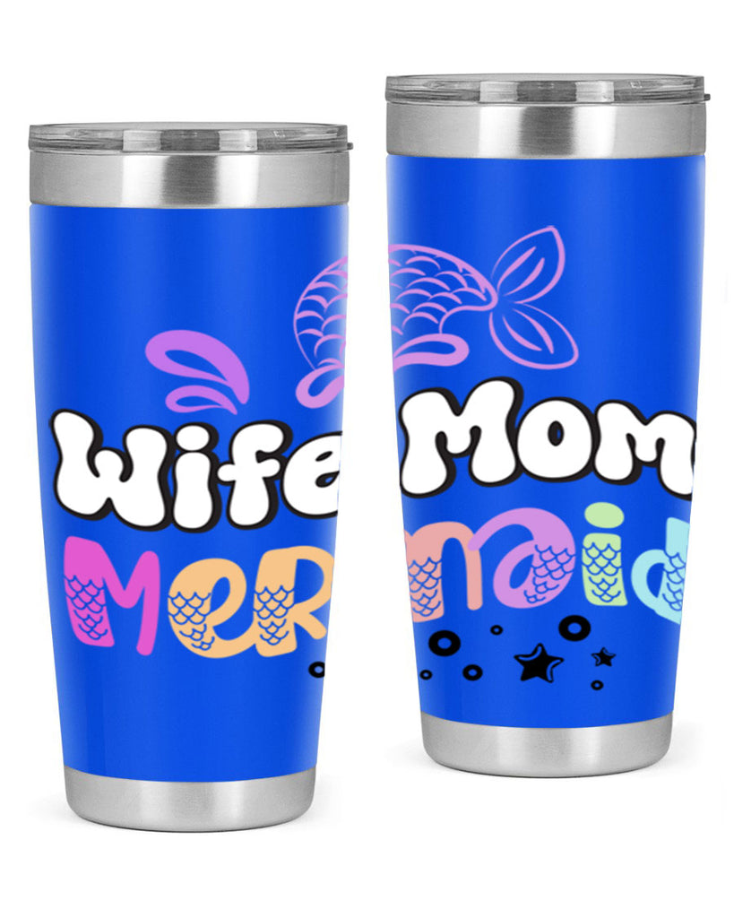 Wife Mom Mermaid 676#- mermaid- Tumbler