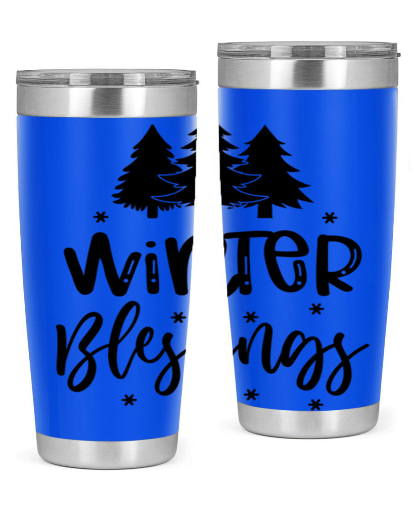 Winter Blessings 489#- winter- Tumbler
