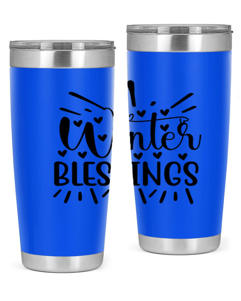 Winter Blessings 491#- winter- Tumbler