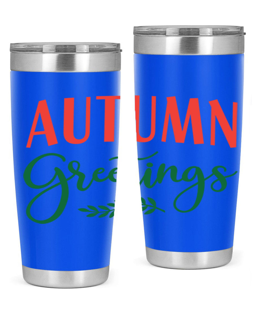 autumn greetings 14#- fall- Tumbler