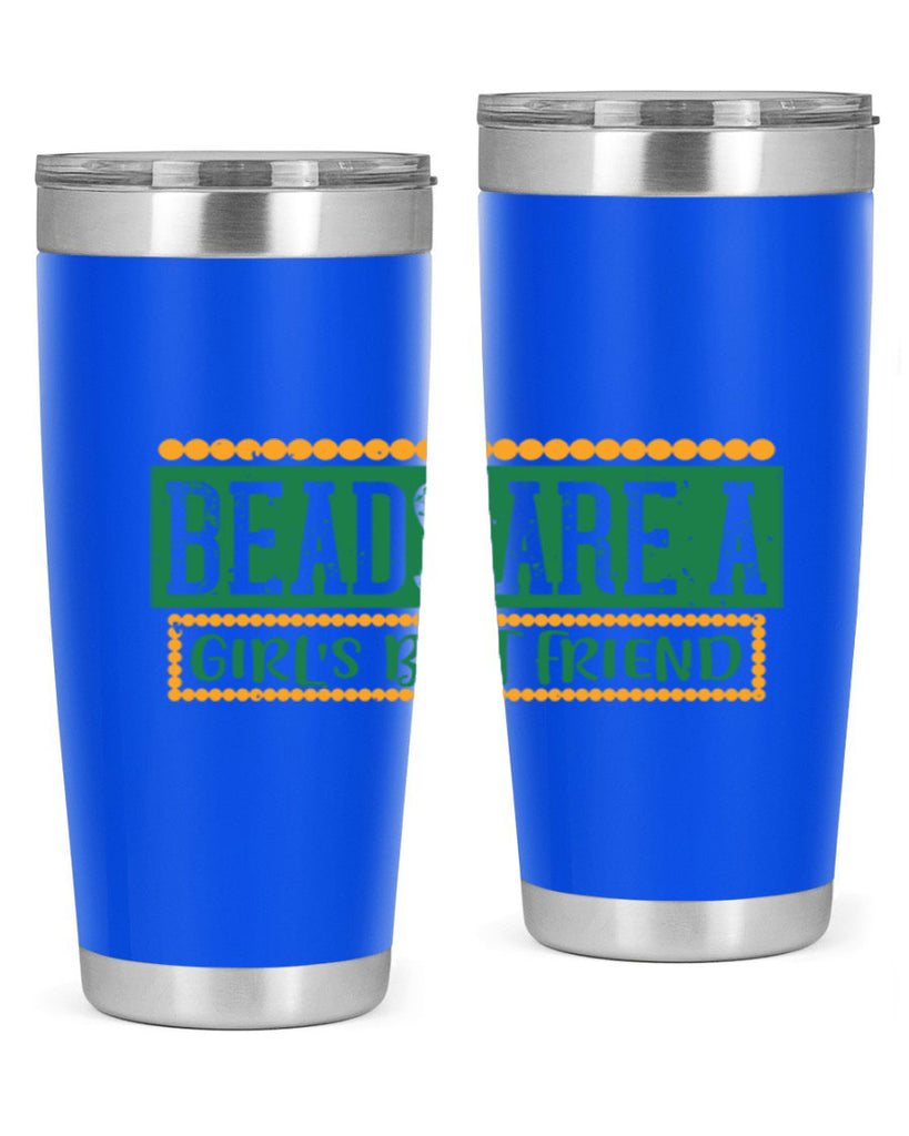 beads are a girls best friend 29#- mardi gras- Tumbler