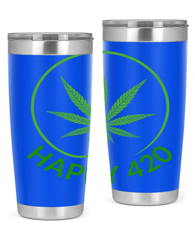 happy 420 100#- marijuana- Tumbler