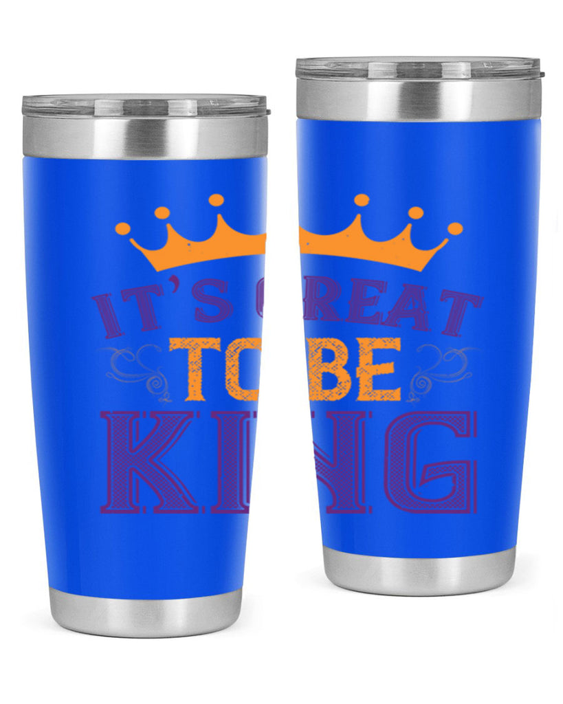 it’s great to be king 61#- mardi gras- Tumbler