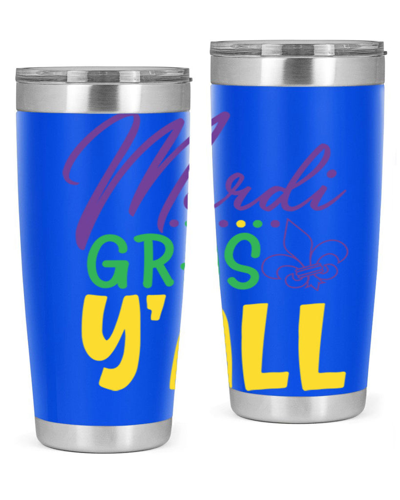mardi gras yall 77#- mardi gras- Tumbler