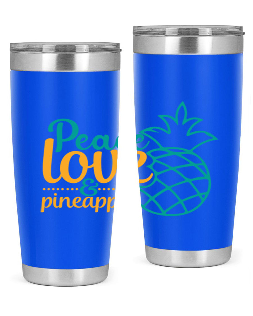 peace love pineapple Style 82#- summer- Tumbler