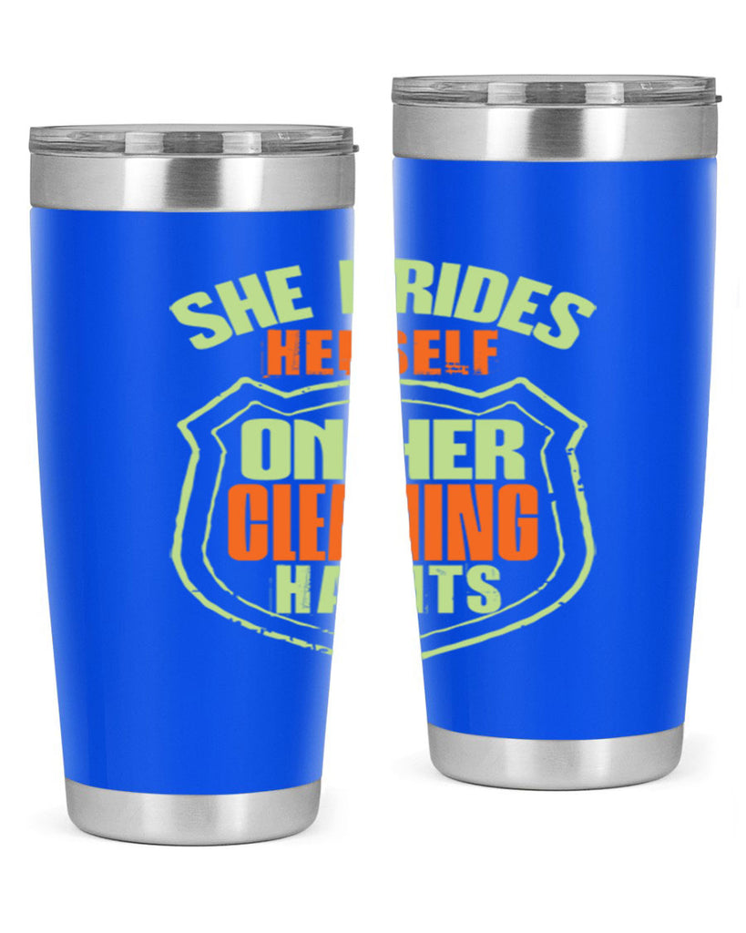 she prides hereself on her cleaning habits Style 15#- cleaner- tumbler
