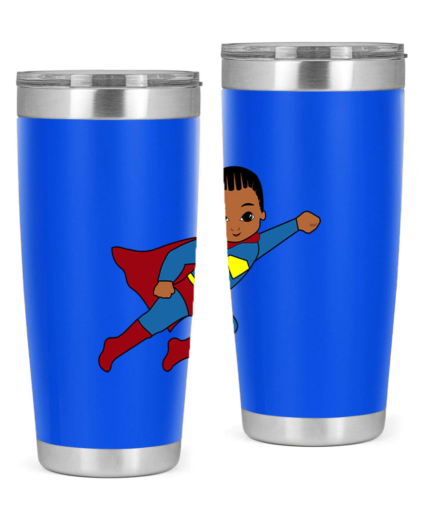 super kid 1#- black men - boys- tumbler
