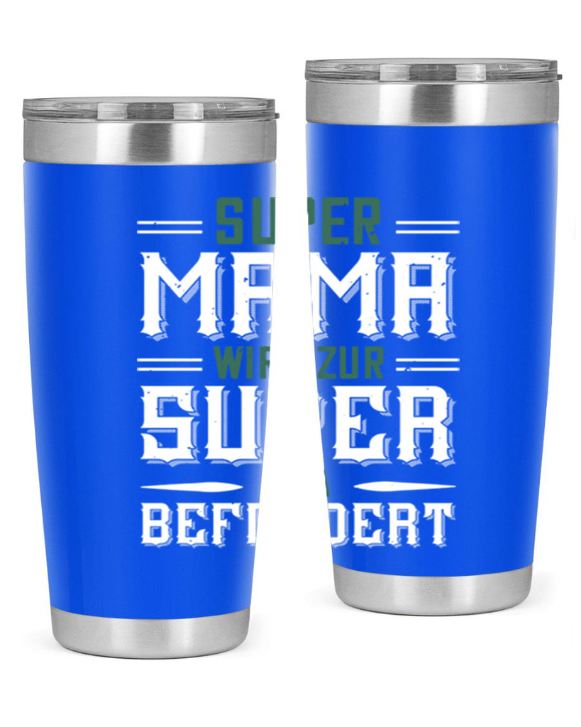 super mama wird zur 9#- grandpa - papa- Tumbler