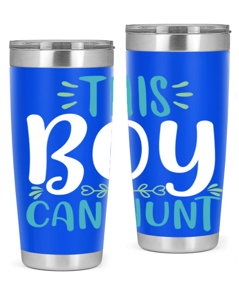 this boy can huntt 1#- easter- Tumbler