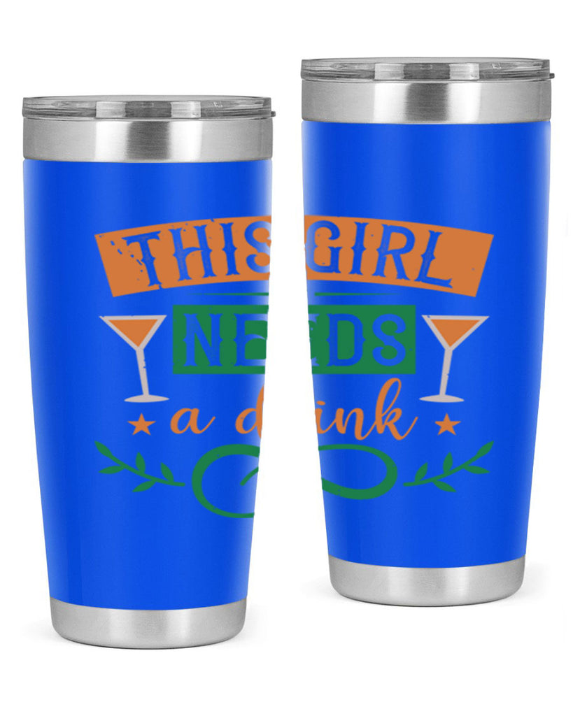 this girl needs a drink 36#- mardi gras- Tumbler