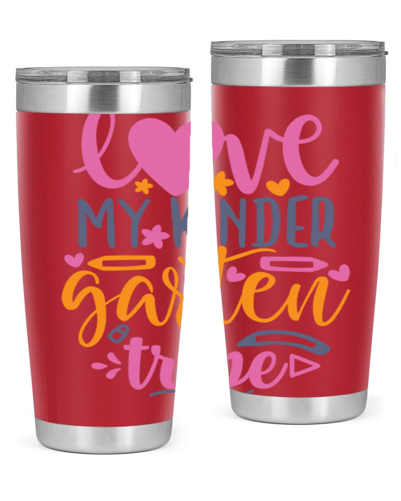 100 love my kinder garten tribe 36#- 100 days of school- Tumbler