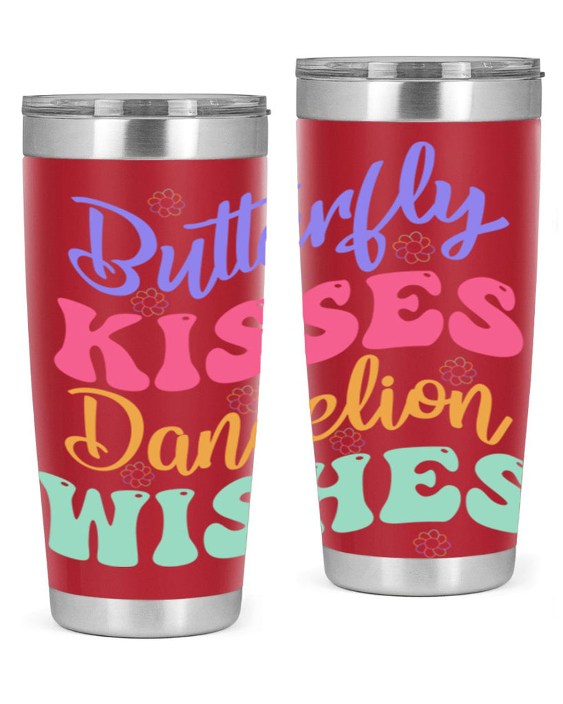 Butterfly kisses dandelion wishes96#- spring- Tumbler