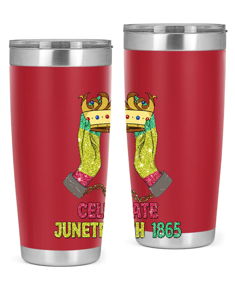 Celebrate Juneteenth 1865 Crown Designs 2#- Juneteenth- tumbler