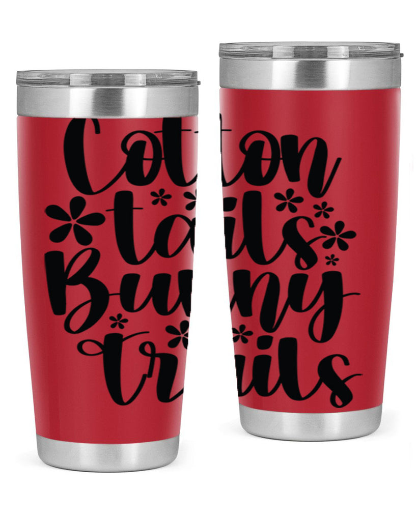 Cotton tails bunny trails  113#- spring- Tumbler