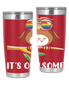 Funny Owl Gift Im Owlsome A TurtleRabbit 7#- owl- Tumblers