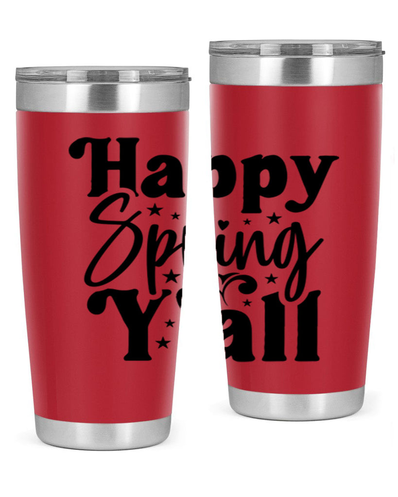 Happy Spring Y'all 164#- spring- Tumbler