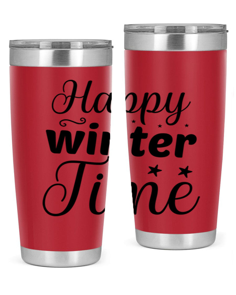 Happy Winter Time 133#- winter- Tumbler