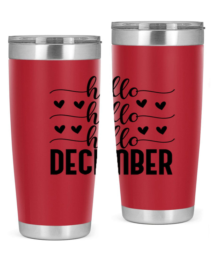 Hello December 157#- winter- Tumbler