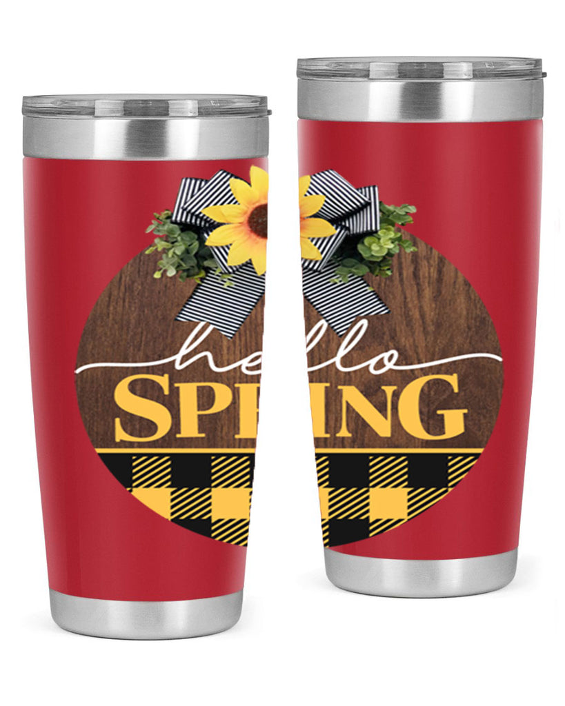Hello Spring plaid Mockup 204#- spring- Tumbler