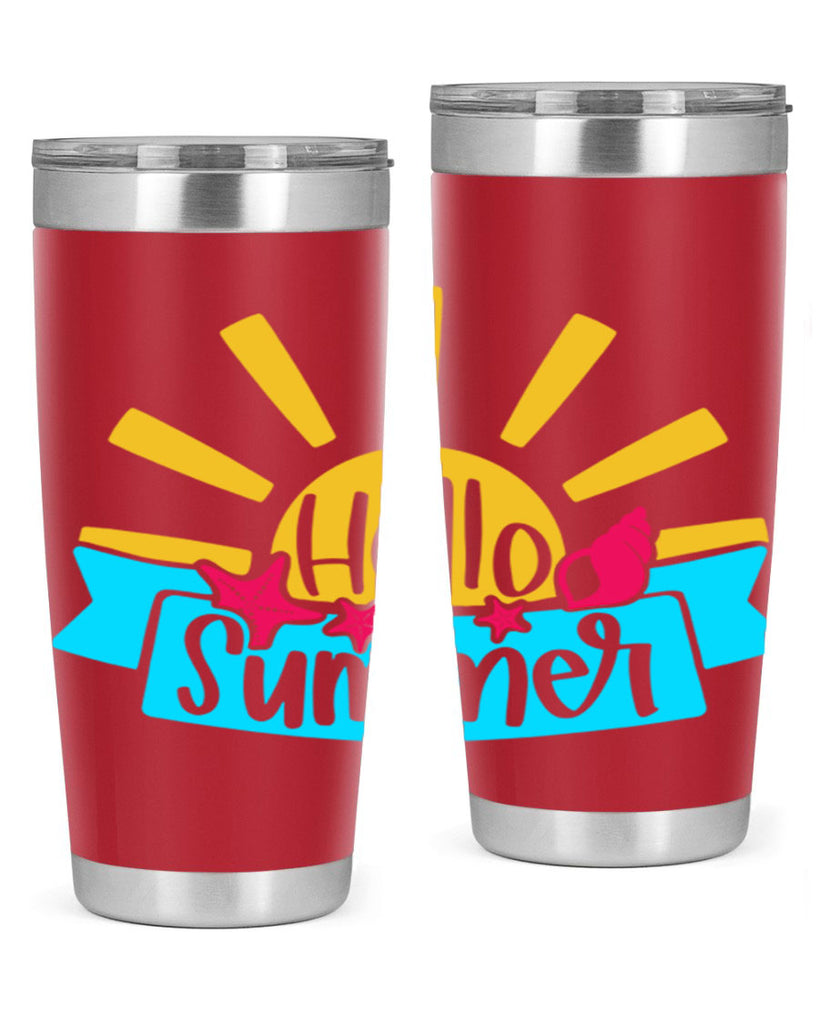 Hello Summer Style 38#- summer- Tumbler
