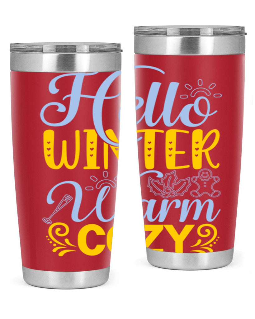 Hello winter warm cozy166#- winter- Tumbler