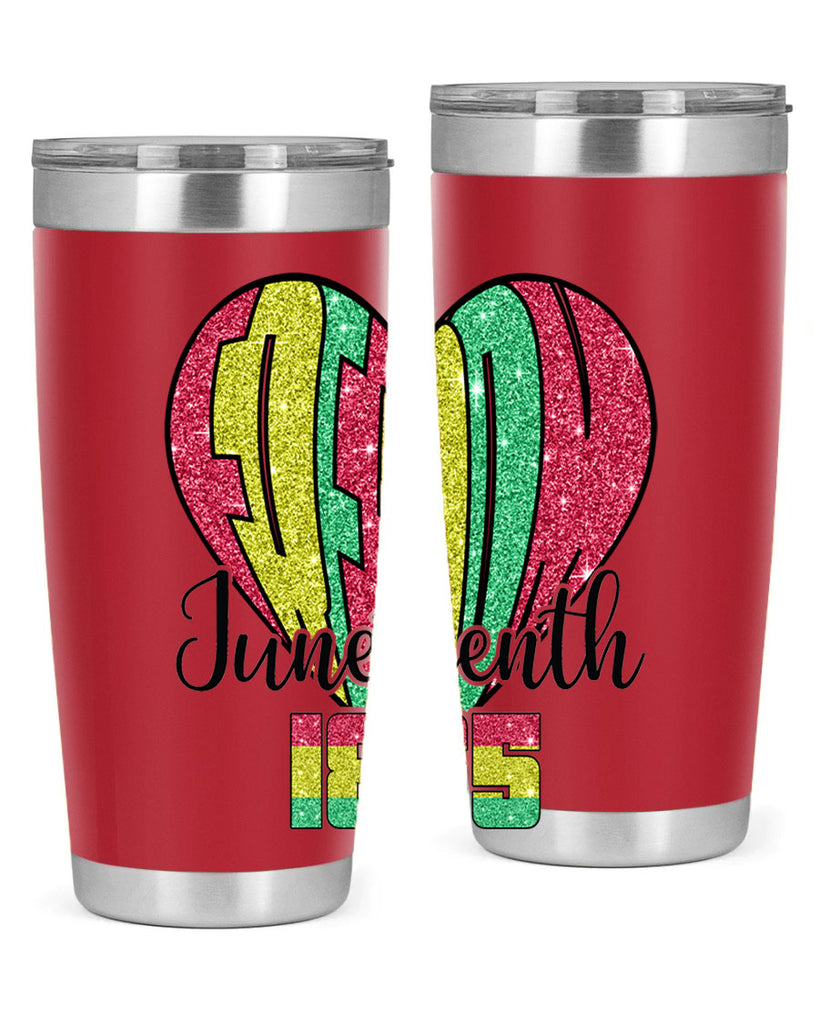 Juneteenth Since 1865 Heart 20#- Juneteenth- tumbler