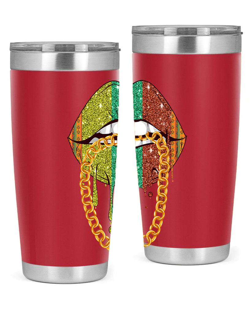 Juneteenth Women Melanin Girl Lips Png 25#- Juneteenth- tumbler