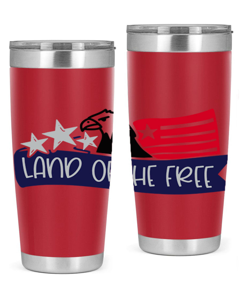 Land Of The Free Style 157#- Fourt Of July- Tumbler