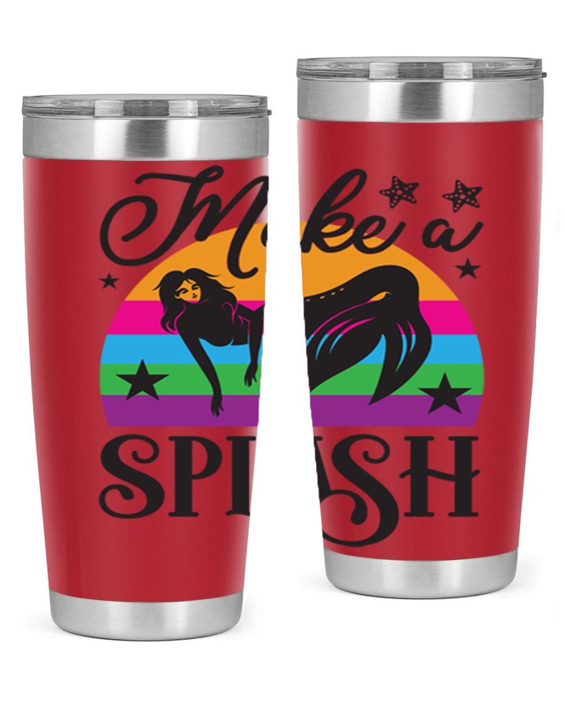 Make a splash 313#- mermaid- Tumbler
