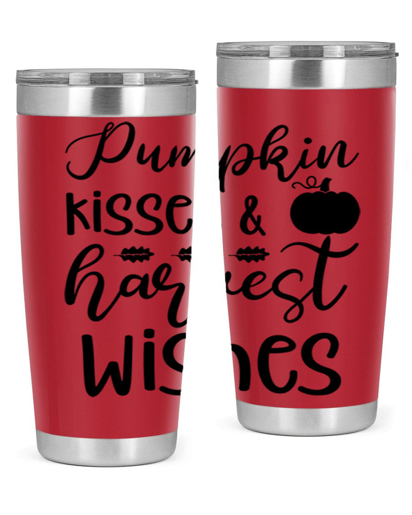 Pumpkin Kisses Harvest Wishes 525#- fall- Tumbler