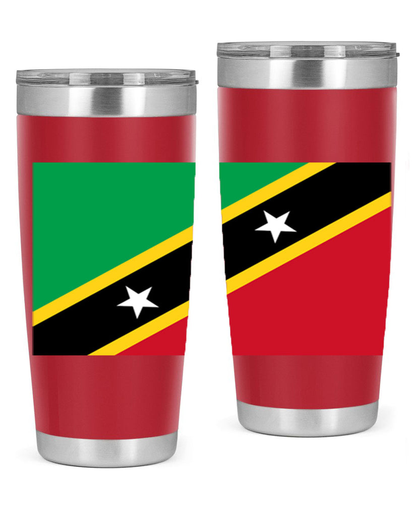Saint Kitts and Nevis 52#- world flags- Tumbler