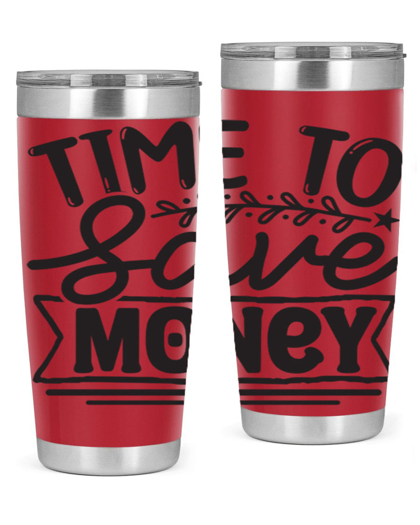 Time to save money 414#- winter- Tumbler