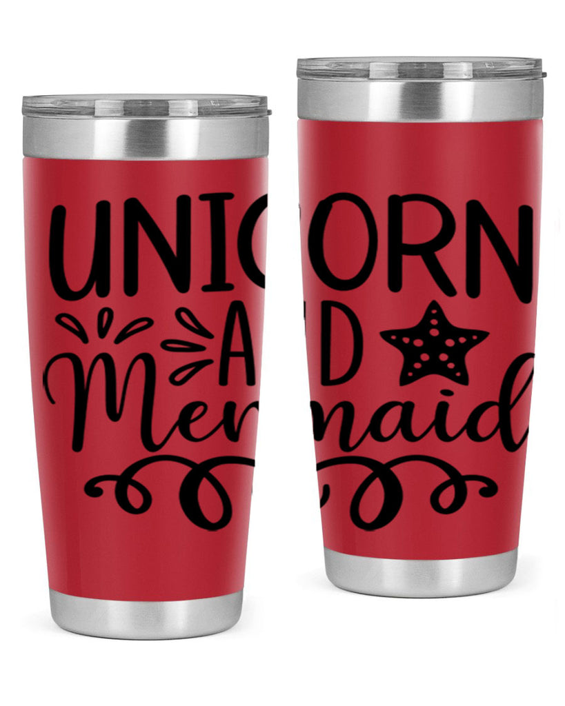 Unicorn And Mermaid 658#- mermaid- Tumbler