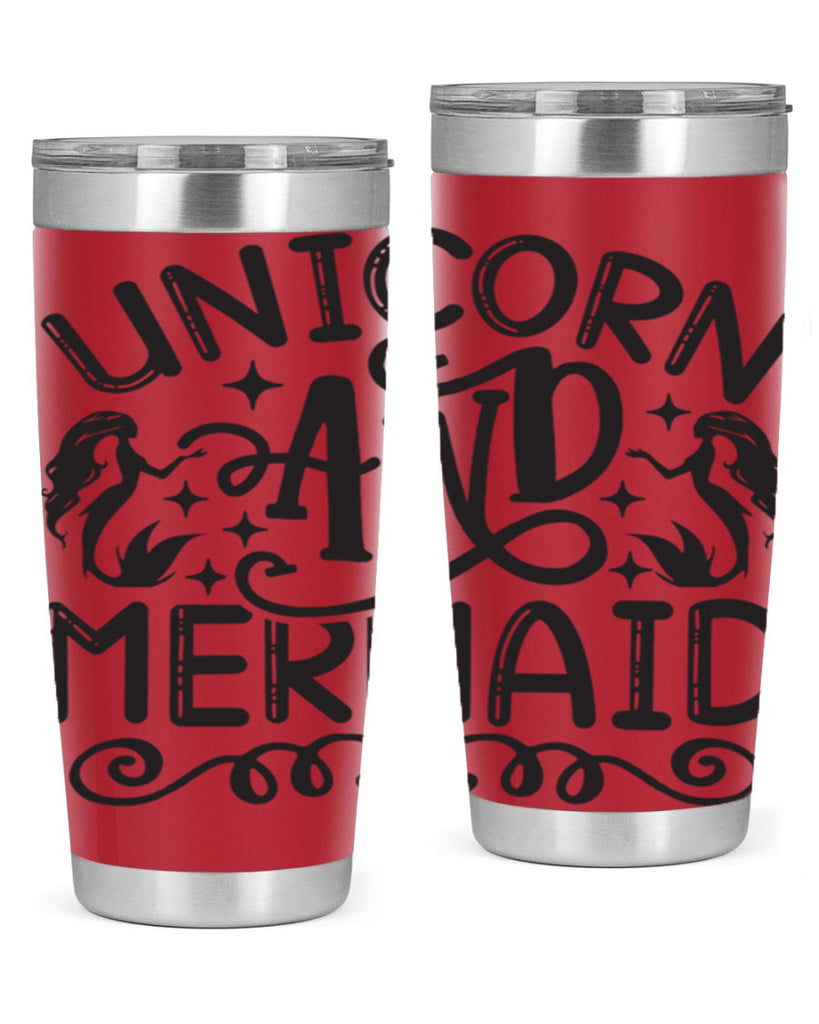 Unicorn and mermaid 660#- mermaid- Tumbler