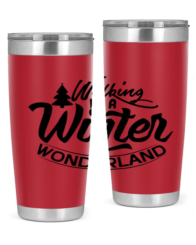Walking In A Winter Wonderland 435#- winter- Tumbler