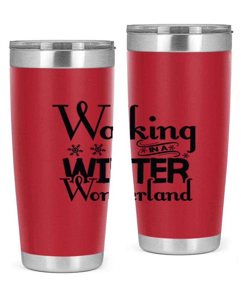Walking in a Winter Wonderland 437#- winter- Tumbler